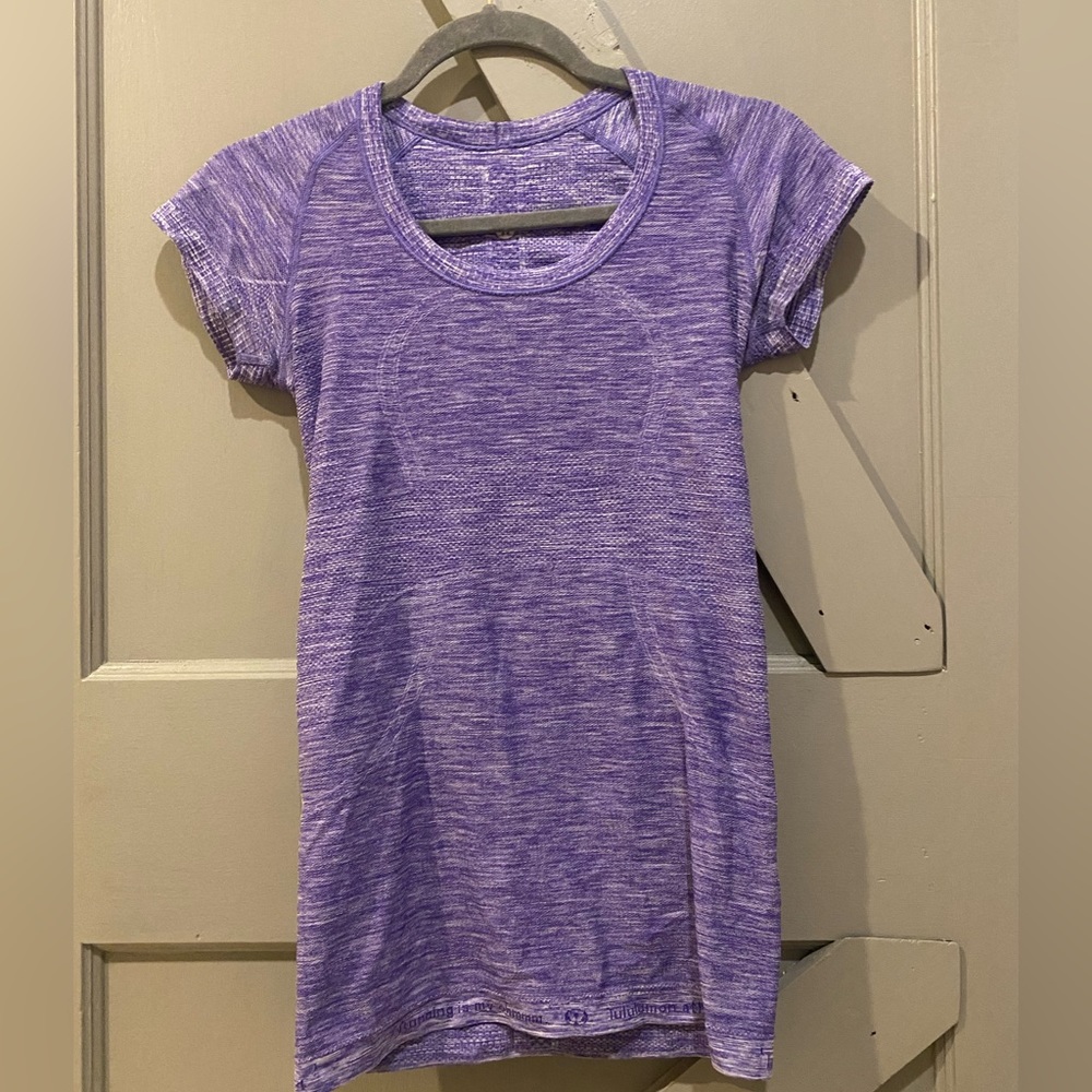 swiftly tech purple lululemon shirt